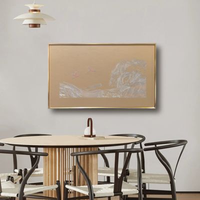 Handmade Metallic Texture Oil Painting on Canvas