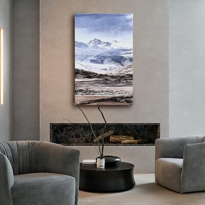 Mountain landscape art Printed Oil Painting Colorful Mountain Abstract Art