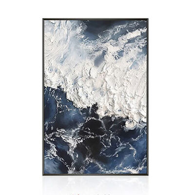 Large Size Gold Foil Modern Abstract Hand Painted Oil Painting Canvas Wall Art