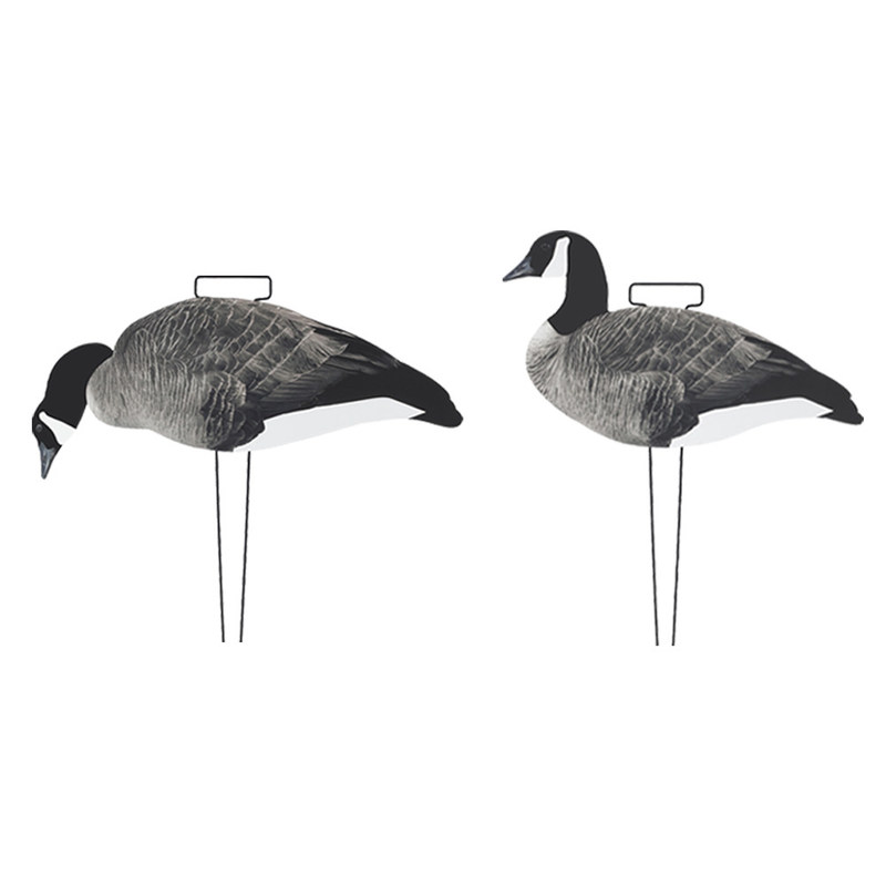 Custom Plastic PP Lifelike goose silhouette decoys Anti Reflective canada goose decoys